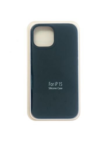 Чехол-накладка для iPhone 15 VEGLAS SILICONE CASE закрытый (18) черный - фото
