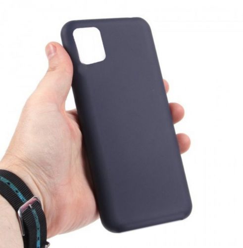 Чехол-накладка для Samsung A315F A31 SILICONE CASE закрытый темно-синий (8) - фото