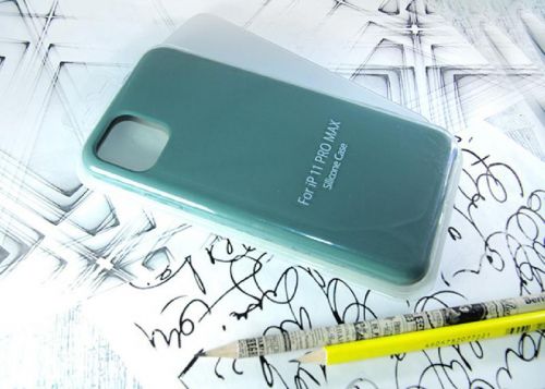 Чехол-накладка для iPhone 11 Pro Max VEGLAS SILICONE CASE хвойно-зеленый (58) - фото