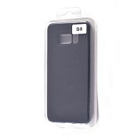 Чехол-накладка для Samsung G950H S8 VEGLAS SILICONE CASE закрытый черный (3) - фото
