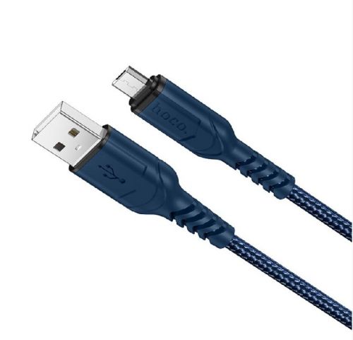 Кабель USB-Micro USB HOCO X59 Victory 2.4A 2.0м синий - оптовая продажа Кабель USB-Micro USB HOCO X59 Victory 2.4A 2.0м синий - фото