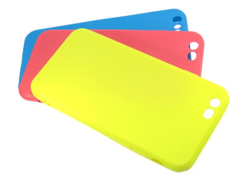Чехол-накладка для iPhone 6/6S FASHION TPU матовый б/отв желтый оптом, в розницу Центр Компаньон