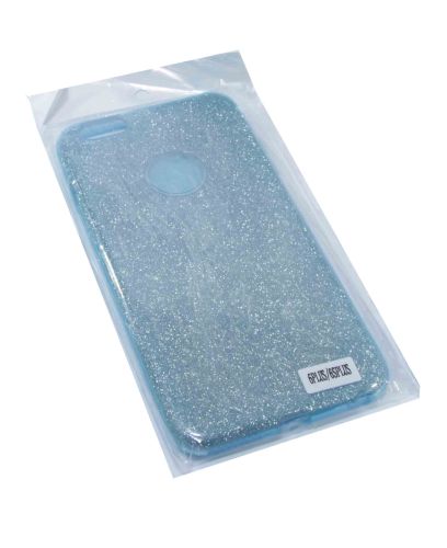 Чехол-накладка для iPhone 6/6S Plus  JZZS Shinny 3в1 TPU синяя оптом, в розницу Центр Компаньон фото 2