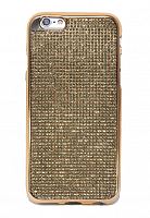 Купить Чехол-накладка для iPhone 6/6S C-CASE стразы РАМКА TPU золото оптом, в розницу в ОРЦ Компаньон