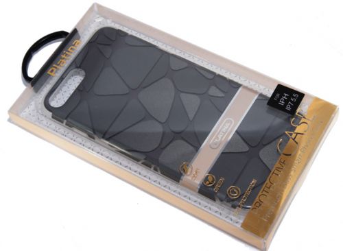 Чехол-накладка для iPhone 7/8 Plus PLATINA TPU+PC Фигуры черный - оптовая продажа фото 2 Чехол-накладка для iPhone 7/8 Plus PLATINA TPU+PC Фигуры черный - фото фото 2