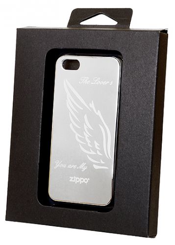 Чехол-накладка для iPhone4/4S ZIPPO The Lovers серебро - фото фото 2
