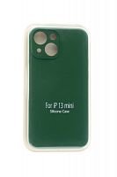 Чехол-накладка для iPhone 13 Mini VEGLAS SILICONE CASE Защита камеры хаки (64) - фото