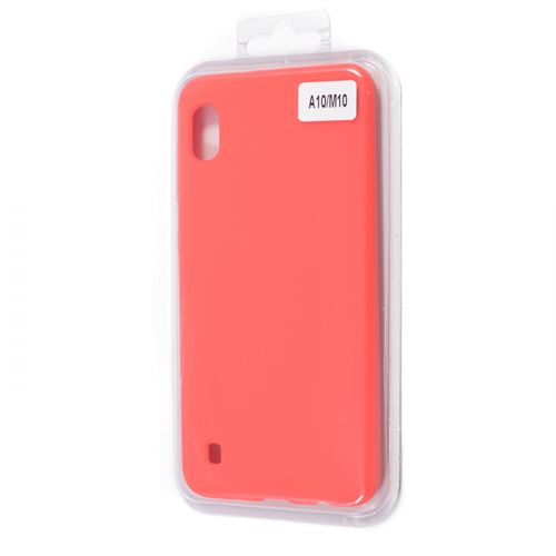 Чехол-накладка для Samsung A105F A10 VEGLAS SILICONE CASE закрытый ярко-розовый (12) оптом, в розницу Центр Компаньон