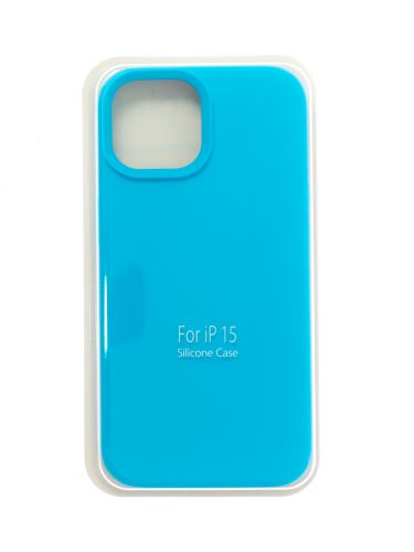 Чехол-накладка для iPhone 15 VEGLAS SILICONE CASE закрытый голубой (16) - оптовая продажа Чехол-накладка для iPhone 15 VEGLAS SILICONE CASE закрытый голубой (16) - фото