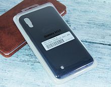 Чехол-накладка для Samsung M10 SILICONE CASE закрытый темно-синий - фото