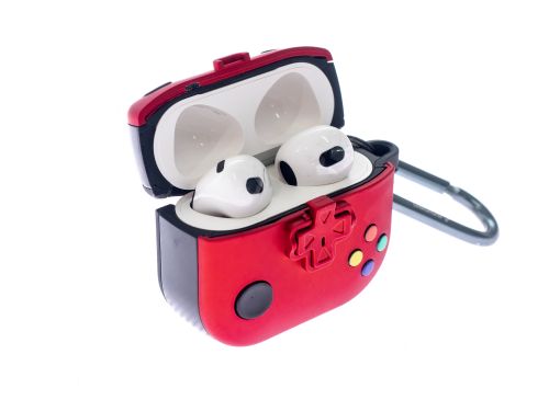 Чехол для наушников Airpods 3 Game #2 красный - фото фото 3