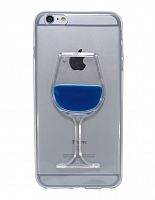 Купить Чехол-накладка для iPhone 6/6S Plus  БОКАЛ TPU синий оптом, в розницу в ОРЦ Компаньон