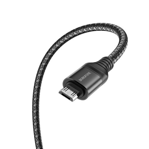 Кабель USB-Micro USB BOROFONE BX56 Delightful 2.4A 1м черный оптом, в розницу Центр Компаньон фото 2