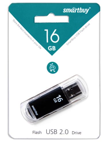 USB флэш карта 16 Gb USB 2.0 Smart Buy V-Cut черный оптом, в розницу Центр Компаньон фото 3