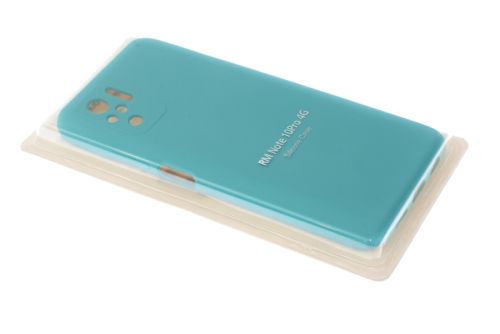 Чехол-накладка для XIAOMI Redmi Note 10 Pro SILICONE CASE закрытый бирюзовый (2) оптом, в розницу Центр Компаньон фото 2