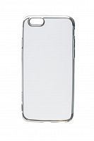 Чехол-накладка для iPhone 6/6S ELECTROPLATED TPU DOKA серебро - фото