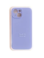 Купить Чехол-накладка для iPhone 15 VEGLAS SILICONE CASE NL Защита камеры сиреневый (41) оптом, в розницу в ОРЦ Компаньон