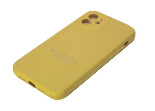 Чехол-накладка для iPhone 12 VEGLAS SILICONE CASE NL Защита камеры желтый (4) оптом, в розницу Центр Компаньон фото 2