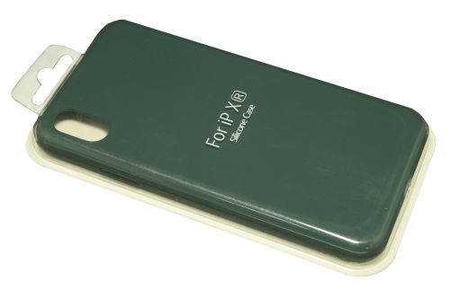 Чехол-накладка для iPhone XR VEGLAS SILICONE CASE NL закрытый темно-зеленый (49) оптом, в розницу Центр Компаньон фото 2