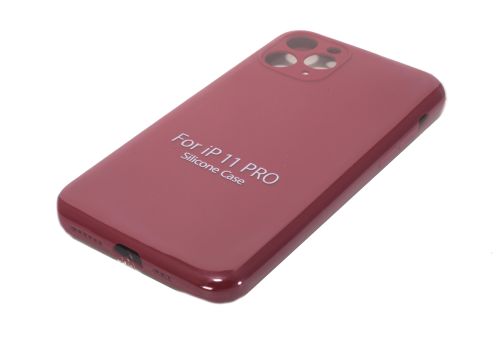 Чехол-накладка для iPhone 11 Pro VEGLAS SILICONE CASE NL Защита камеры вишневый (36) оптом, в розницу Центр Компаньон фото 2