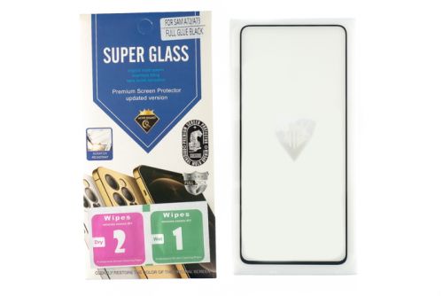 Защитное стекло для Samsung A715F A71/A72/A73 FULL GLUE картон черный оптом, в розницу Центр Компаньон фото 2