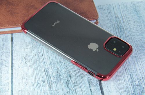 Чехол-накладка для iPhone 11 Pro Max ELECTROPLATED TPU DOKA красный - оптовая продажа фото 4 Чехол-накладка для iPhone 11 Pro Max ELECTROPLATED TPU DOKA красный - фото фото 4