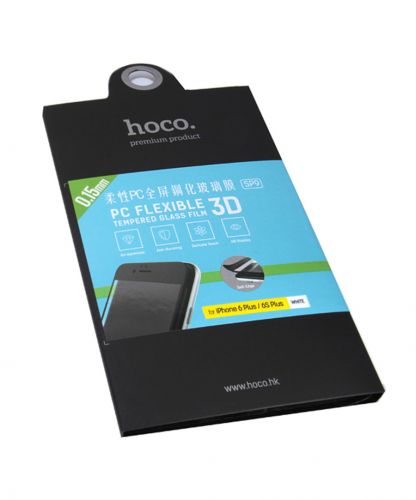 Защитное стекло для iPhone 6 (5.5) 3D HOCO FLEX PC SP9/P  белый - фото фото 2