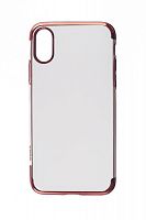 Купить Чехол-накладка для iPhone X/XS ELECTROPLATED TPU DOKA красный оптом, в розницу в ОРЦ Компаньон