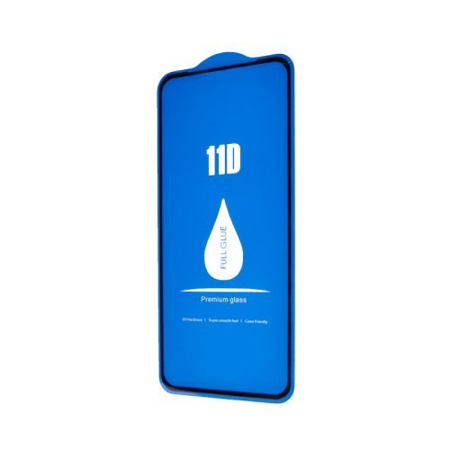 Защитное стекло для XIAOMI Redmi Note 9T 11D FULL GLUE (синяя основа) пакет черный оптом, в розницу Центр Компаньон