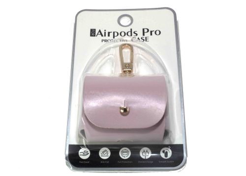 Чехол для наушников Airpods Pro Leather 002 розовый оптом, в розницу Центр Компаньон фото 2