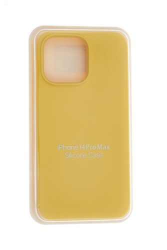 Чехол-накладка для iPhone 14 Pro Max SILICONE CASE закрытый желтый (4) - оптовая продажа Чехол-накладка для iPhone 14 Pro Max SILICONE CASE закрытый желтый (4) - фото