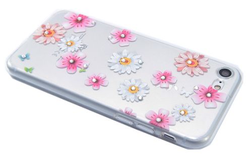 Чехол-накладка для iPhone 7/8/SE FASHION TPU стразы Полевые цветы вид 4 оптом, в розницу Центр Компаньон фото 3