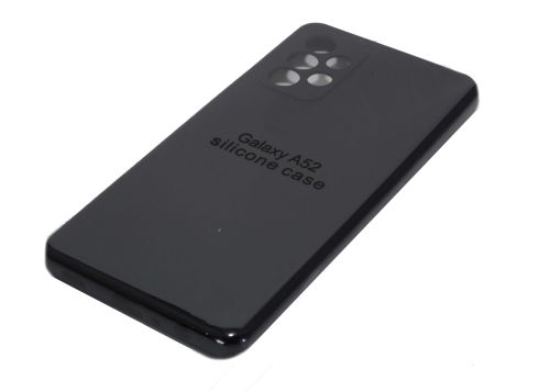 Чехол-накладка для Samsung A525F A52 SILICONE CASE закрытый черный (3) оптом, в розницу Центр Компаньон фото 2