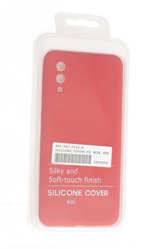 Чехол-накладка для Samsung A022G A02 SILICONE CASE NL OP закрытый красный (1) оптом, в розницу Центр Компаньон фото 4
