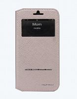 Чехол-книжка для iPhone 6/6S NUOKU NOBLE золото - фото