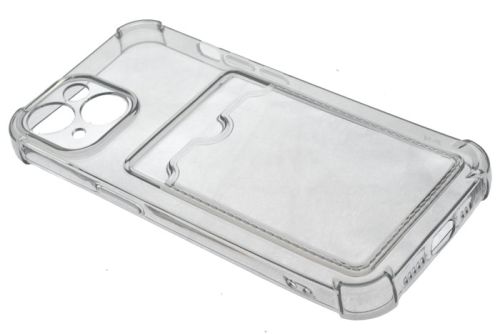 Чехол-накладка для iPhone 14 VEGLAS Air Pocket черно-прозрачный оптом, в розницу Центр Компаньон фото 3