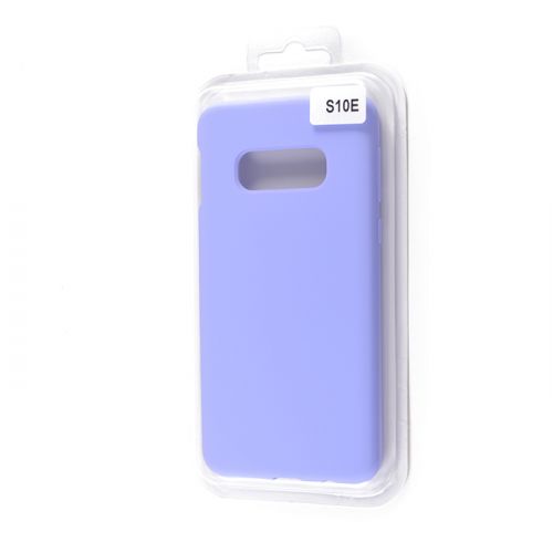 Чехол-накладка для Samsung G970 S10 E VEGLAS SILICONE CASE закрытый сиреневый (13) оптом, в розницу Центр Компаньон