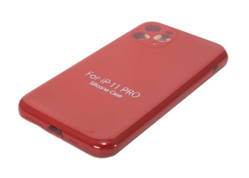 Чехол-накладка для iPhone 11 Pro VEGLAS SILICONE CASE NL Защита камеры красный (14) оптом, в розницу Центр Компаньон фото 2