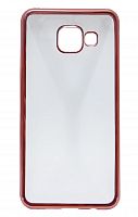Чехол-накладка для Samsung A310F A3 РАМКА TPU розовое золото  - фото