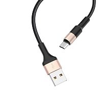 Купить Кабель USB-Micro USB HOCO X26 2.0A 1м Xpress черно-золотой оптом, в розницу в ОРЦ Компаньон
