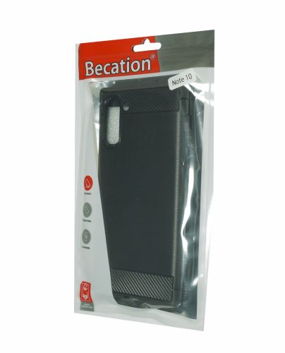Чехол-накладка для Samsung N970 Note 10 BECATION CARBON FIBER TPU ANTISHOCK черный оптом, в розницу Центр Компаньон фото 3