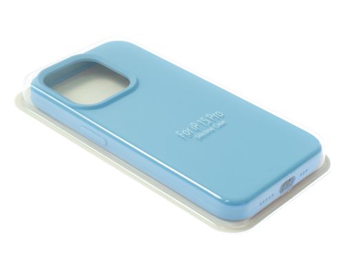 Чехол-накладка для iPhone 15 Pro SILICONE CASE закрытый сиренево-голубой (5) оптом, в розницу Центр Компаньон фото 2