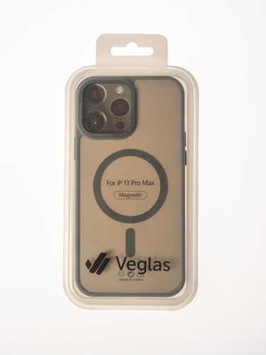 Чехол-накладка для iPhone 13 Pro Max VEGLAS Fog Magnetic серый - фото фото 5