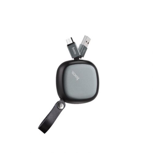 Кабель USB-Micro USB HOCO U33 Retractable 0.9м черный оптом, в розницу Центр Компаньон