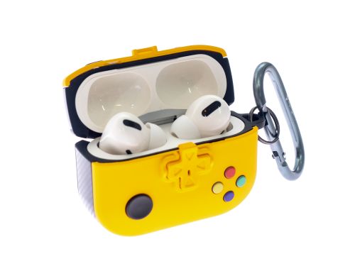 Чехол для наушников Airpods Pro 2 Game #2 желтый - оптовая продажа фото 3 Чехол для наушников Airpods Pro 2 Game #2 желтый - фото фото 3