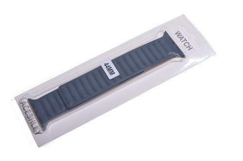 Ремешок для Apple Watch Silicone Magnetic Loop 42/44mm темно-синий оптом, в розницу Центр Компаньон фото 3