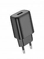 СЗУ USB 2.4A 1 USB порт HOCO C134A черный - фото