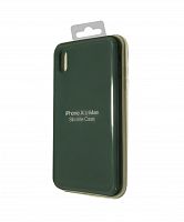 Купить Чехол-накладка для iPhone XS Max SILICONE CASE темно-зеленый (49) оптом, в розницу в ОРЦ Компаньон
