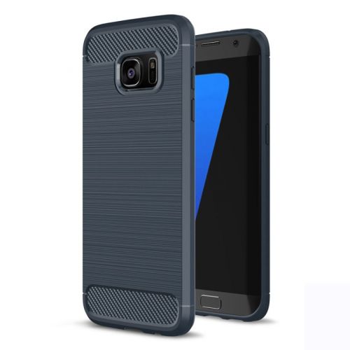 Чехол-накладка для Samsung G920 S6 009508 ANTISHOCK темно-синий - фото
