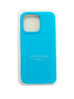 Купить Чехол-накладка для iPhone 15 Pro Max SILICONE CASE закрытый голубой (16) оптом, в розницу в ОРЦ Компаньон